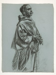 Figurstudie för kung Arthur av Edwin Austin Abbey