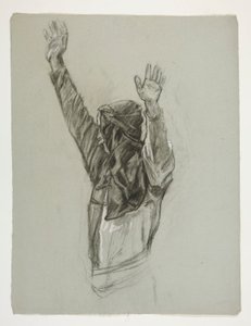 Figurstudie för kung Arthur av Edwin Austin Abbey