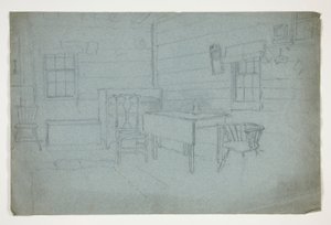 Interiörstudie av Edwin Austin Abbey