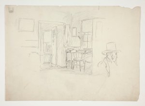 Interiörstudie av Edwin Austin Abbey
