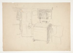 Interiörstudie av Edwin Austin Abbey