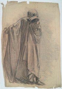 Josef av Arimathea, Figurstudie för av Edwin Austin Abbey