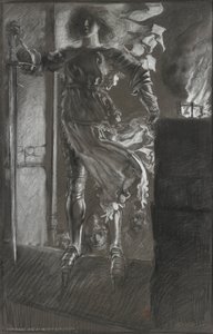 La Pucelle, från kung Henrik VI, del I, akt 3, scen 2 av Edwin Austin Abbey