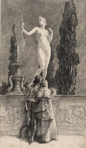 Lorenzo och Jessica: av Edwin Austin Abbey