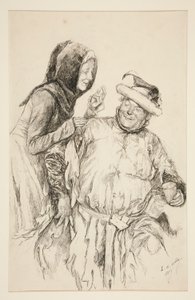 Mistress Quickly: av Edwin Austin Abbey