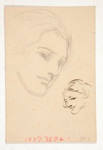 Porträtt av en oidentifierad kvinna av Edwin Austin Abbey
