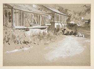 Shacks och buskar av Edwin Austin Abbey