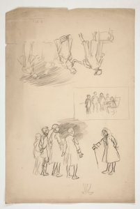 Studieblad av Edwin Austin Abbey