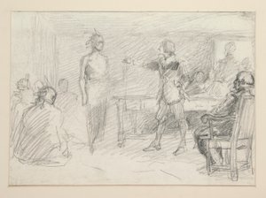 Studera inför av Edwin Austin Abbey