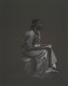 Studera inför av Edwin Austin Abbey