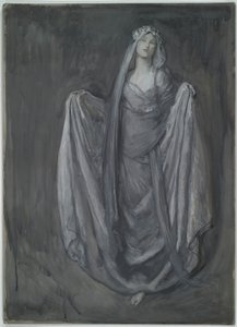 Studera för Blanchefleur?, för av Edwin Austin Abbey