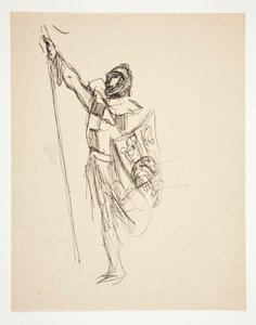 Study for Crusaders Sighting Jerusalem (oljemålning) av Edwin Austin Abbey