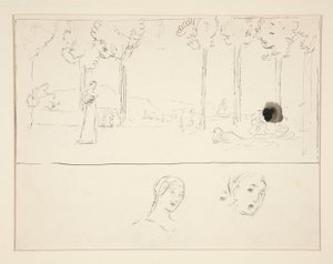 Studera för Fiametta av Edwin Austin Abbey