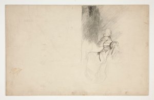 Studie för Mariana, från Mått för Mått av Edwin Austin Abbey