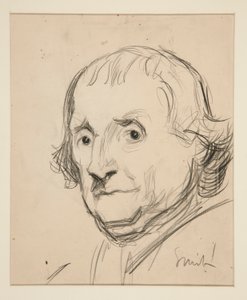 Study for Smith?: skiss för väggmålning för delstatsbyggnaden i Harrisburg, Pennsylvania, 1902-1911 (slutförd av John Singer Sargent) av Edwin Austin Abbey