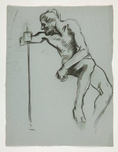 Studie för The Spirit of Vulcan, Genius of the Workers in Iron and Steel, capitol rotunda, Harrisburg, Pennsylvania av Edwin Austin Abbey