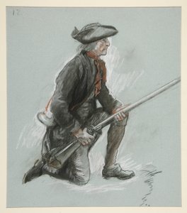 Studera för en figur i av Edwin Austin Abbey
