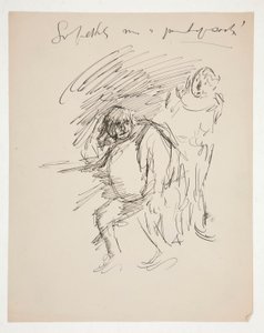 Studera för en oidentifierad Shakespeare-pjäs, möjligen Falstaff av Edwin Austin Abbey
