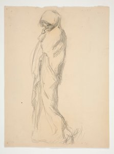 Studera för figuren 23:00(?) in av Edwin Austin Abbey