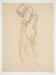 Studera för figur 12 midnatt in av Edwin Austin Abbey