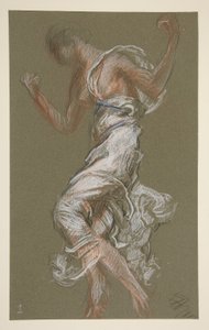 Studera för figuren 13.00 in av Edwin Austin Abbey