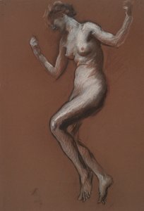 Studera för figuren 13.00 in av Edwin Austin Abbey