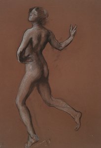 Studera för figuren 14.00 in av Edwin Austin Abbey