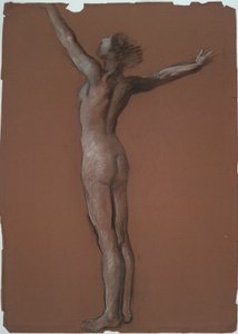 Studera för figur av 6 am in av Edwin Austin Abbey