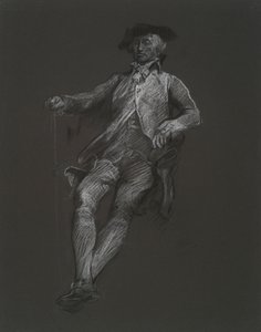 Studie för figuren John Dickinson, i av Edwin Austin Abbey