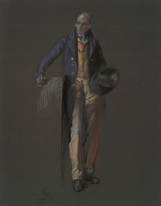 Studera för figuren av Stephan Girard, i av Edwin Austin Abbey