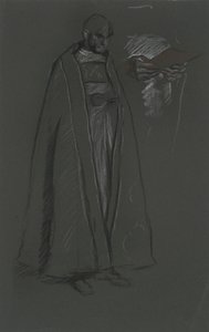 Studie av biskop för kröning av Edward VII av Edwin Austin Abbey
