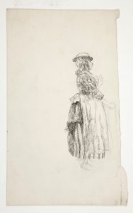 Studie av en lantkvinna av Edwin Austin Abbey