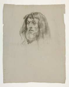 Studie av ett huvud för kung Arthur av Edwin Austin Abbey