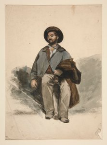 Studie av en sittande man av Edwin Austin Abbey