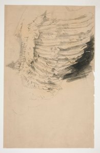Studie av en vinge, för av Edwin Austin Abbey