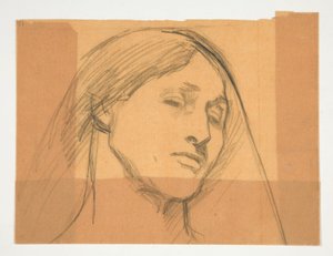 Studie av en kvinna av Edwin Austin Abbey