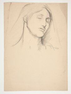 Studie av en kvinna av Edwin Austin Abbey
