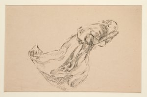 Studie av en ängel (för målat glas? för ett tak?) av Edwin Austin Abbey