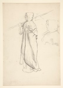 Studie av hellebardier, från kung Richard III av Edwin Austin Abbey