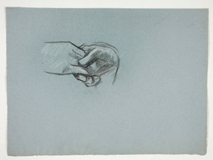 Studie av händer för av Edwin Austin Abbey
