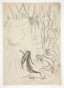 The Achievement of the Grail, studie för The Quest of the Holy Grail (serie med femton målningar för Boston Public Library, färdig 1901) av Edwin Austin Abbey