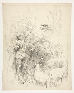 Påsklilja sången. Herde och dåre av Edwin Austin Abbey