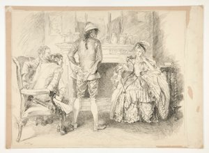 Den godmodiga mannen. Fröken Richland och fogden av Edwin Austin Abbey
