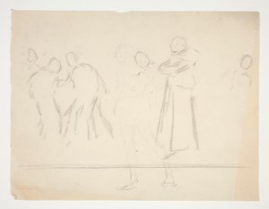 Oidentifierad illustration av Edwin Austin Abbey