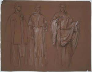 Oidentifierad studie av Edwin Austin Abbey