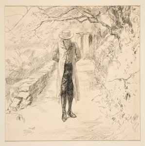 Wordsworth går i skogen: The English Lakes and Men Series, från Harper av Edwin Austin Abbey
