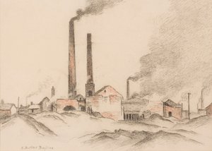 Brick Works (pastell på papper)