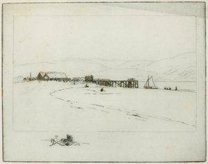 The Pier (etsning) av Edwin Butler Bayliss