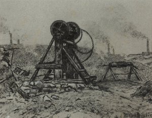 Winding Gear (kol på papper)