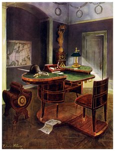 Kampanjskrivbord av Napoleon I, Chateau de la Malmaison, Frankrike, 1911-1912.
